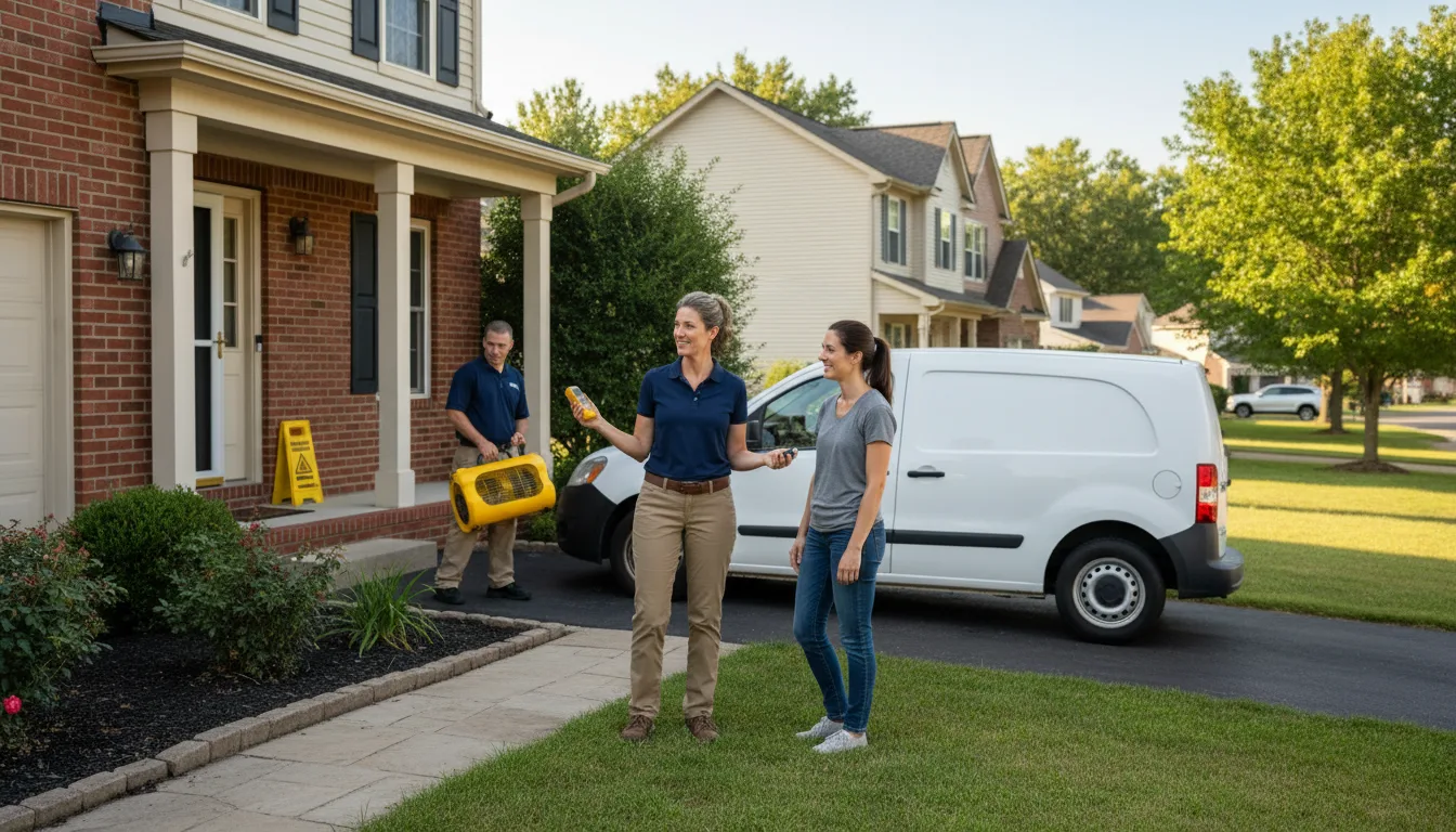 Residential water damage restoration in East Ridge, TN